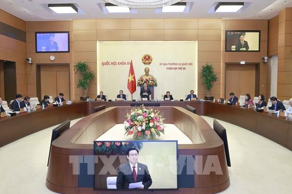 Khai mạc Phiên họp thứ 20 Ủy ban Thường vụ Quốc hội