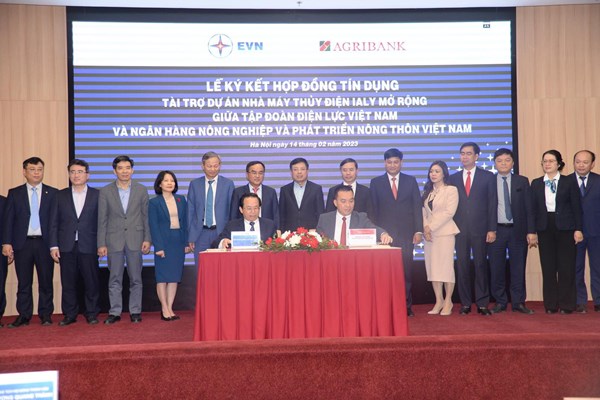 EVN và Agribank ký kết dự án tín dụng 2.400 tỷ đồng cho Nhà máy Thủy điện Ialy mở rộng