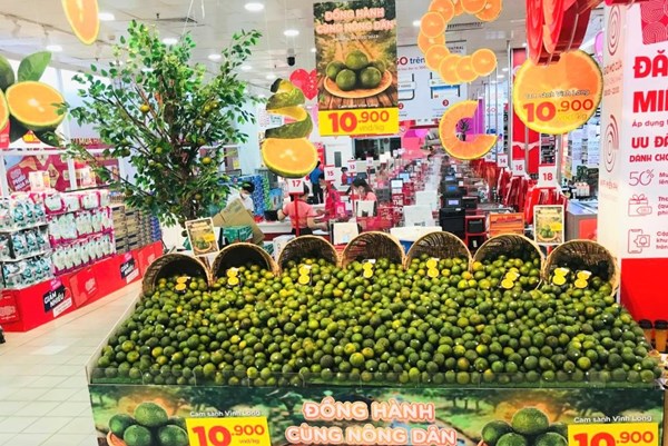 Central Retail cam kết tiêu thụ hàng chục tấn cam sành Vĩnh Long