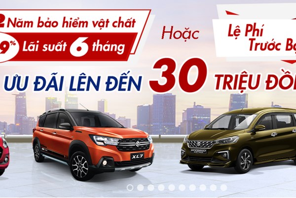 Bảng giá xe ô tô Suzuki tháng 2/2023: Hỗ trợ đến 100% lệ phí trước bạ