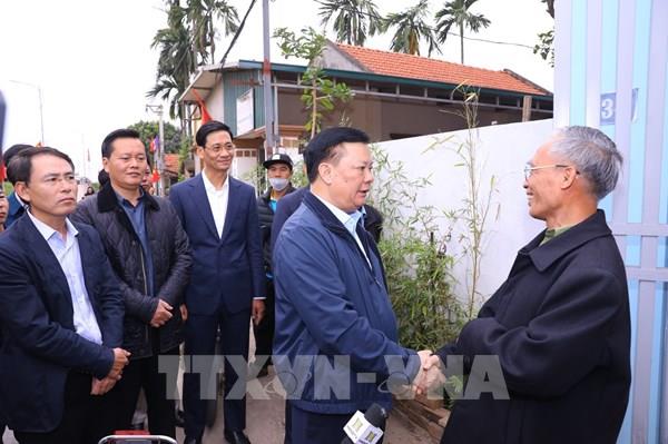 Bí thư Thành ủy Hà Nội kiểm tra tiến độ Dự án đường Vành đai 4-Vùng Thủ đô