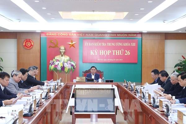 Kỳ họp 26 Ủy ban Kiểm tra Trung ương: Khiển trách Ban cán sự đảng UBND tỉnh Bắc Giang nhiệm kỳ 2021 - 2026