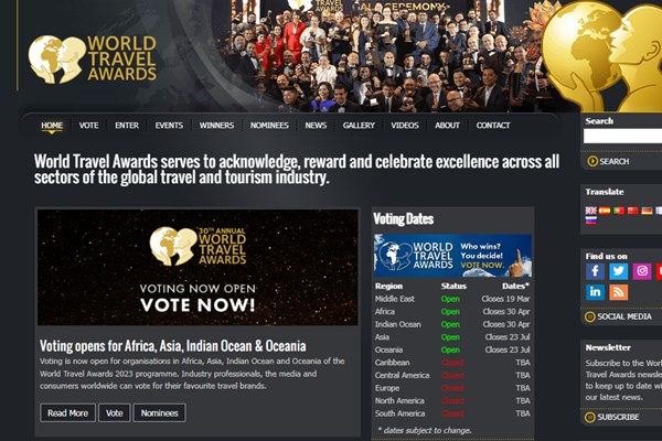 Hãy bình chọn cho Du lịch Việt Nam tại World Travel Awards 2023!