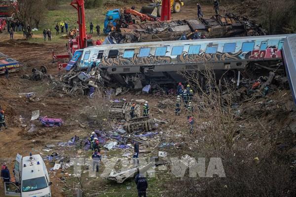 Hy Lạp: Số nạn nhân thiệt mạng trong vụ tai nạn đường sắt tăng lên 42 người