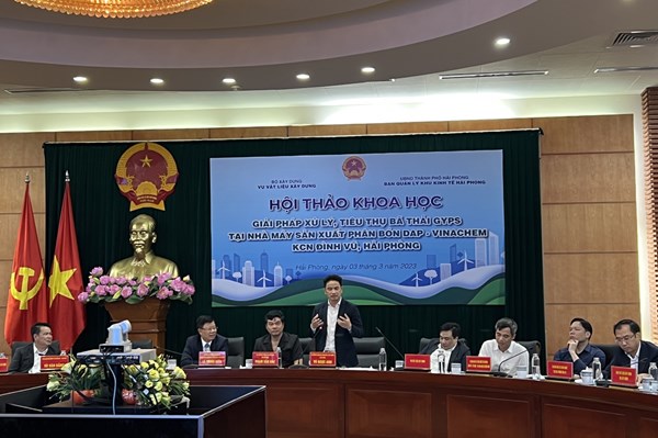 Cấp thiết sử dụng chất thải của các nhà máy hoá chất làm vật liệu xây dựng