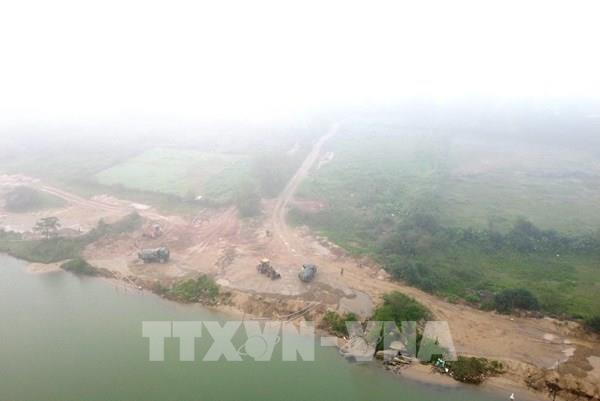 Phản hồi thông tin của TTXVN: Quảng Trị rào chắn bãi tập kết cát, sỏi trái phép