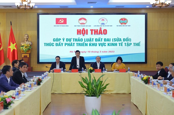 Hoàn thiện Luật Đất đai thúc đẩy phát triển kinh tế tập thể