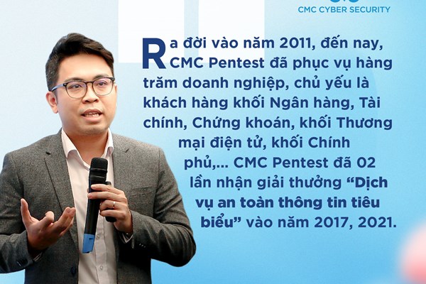 Dịch vụ kiểm thử bảo mật của CMC đạt chứng nhận hợp chuẩn