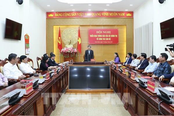 Ông Mai Văn Tuất được giao điều hành hoạt động của BCH, BTV Tỉnh ủy Ninh Bình  ​