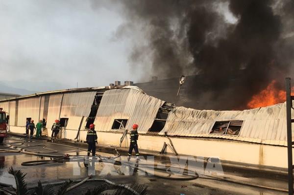 Thừa Thiên - Huế: Cháy lớn tại kho hàng nhà máy sản xuất bánh kẹo