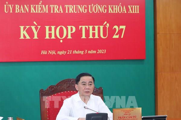 Thi hành kỷ luật một số tổ chức đảng, đảng viên vi phạm