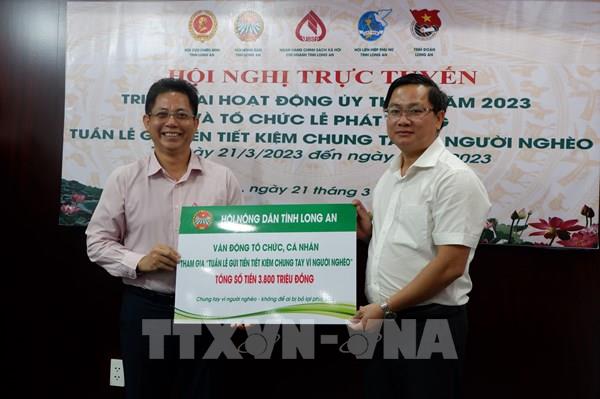 Long An phát động "Tuần lễ gửi tiết kiệm chung tay vì người nghèo”