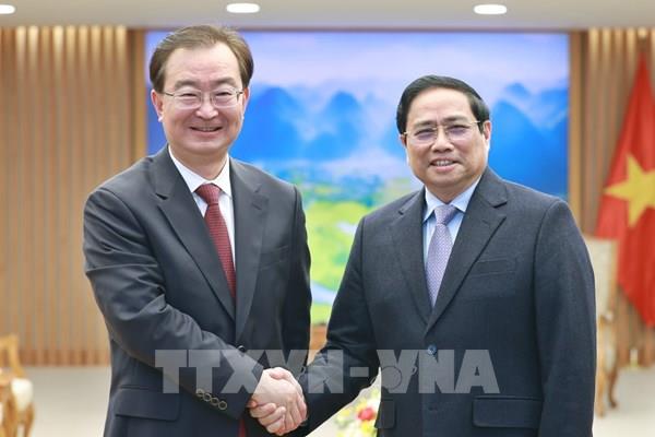 Thủ tướng Phạm Minh Chính tiếp Bí thư Tỉnh ủy Vân Nam, Trung Quốc