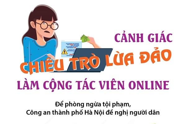 Cảnh giác chiêu trò lừa đảo làm cộng tác viên online