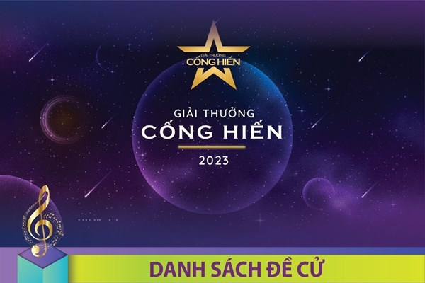 Danh sách đề cử Giải Cống hiến Âm nhạc năm 2023