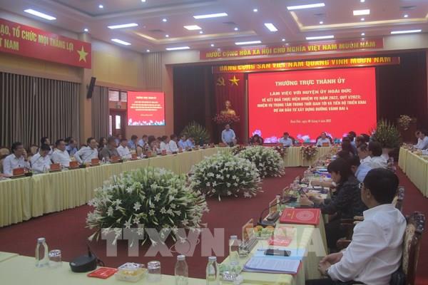 Tập trung nguồn lực sớm đưa huyện Hoài Đức - Hà Nội lên quận