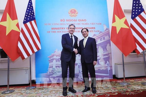 Bộ trưởng Ngoại giao Bùi Thanh Sơn hội đàm với Ngoại trưởng Hoa Kỳ Antony Blinken