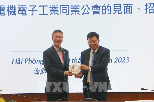 Hải Phòng xúc tiến đầu tư với doanh nghiệp điện cơ, điện tử Đài Loan (Trung Quốc)