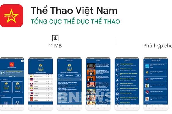 Ra mắt ứng dụng "Thể thao Việt Nam" hỗ trợ tuyên truyền SEA Games 32