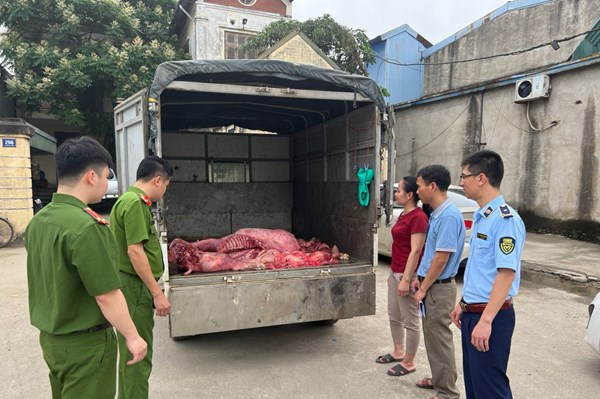  Ngăn chặn kịp thời 230 kg thịt lợn trong quá trình phân hủy