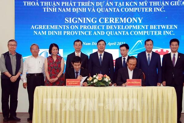 Tập đoàn Quanta đầu tư 120 triệu USD sản xuất máy tính tại Nam Định