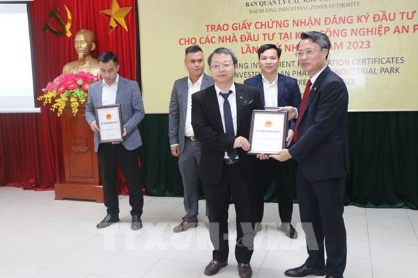 Hải Dương thu hút trên 80 triệu USD vốn FDI đầu tư vào Khu công nghiệp An Phát I