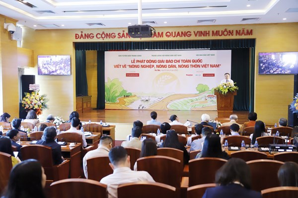 Lần đầu tiên phát động Giải báo chí toàn quốc về nông nghiệp, nông dân, nông thôn