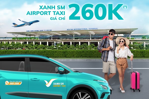 Xanh SM chính thức cung cấp dịch vụ taxi sân bay tại Hà Nội