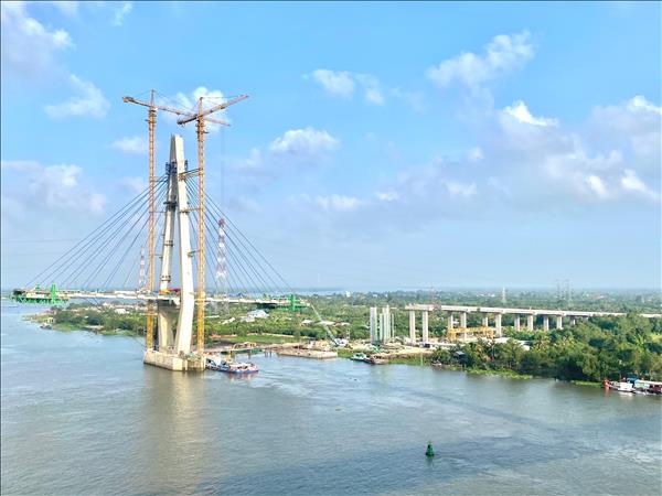 Cầu Mỹ Thuận 2 sẽ hoàn thành dịp cuối năm 2023