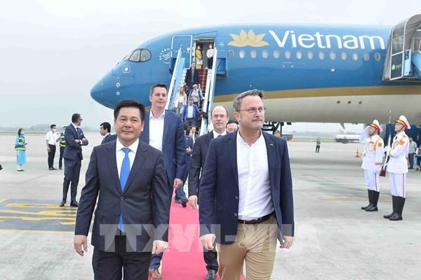 Thủ tướng Đại Công quốc Luxembourg bắt đầu thăm chính thức Việt Nam