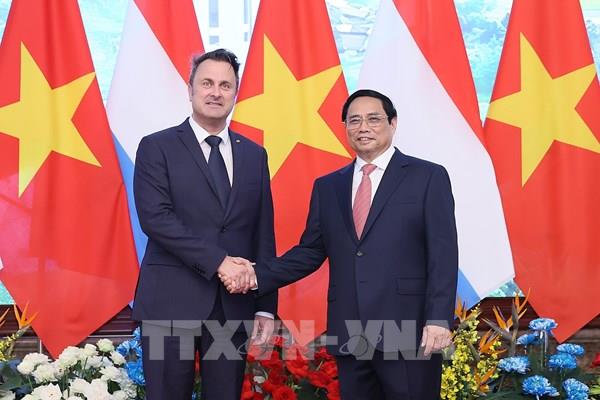 Thủ tướng Phạm Minh Chính hội đàm với Thủ tướng Luxembourg Xavier Bettel