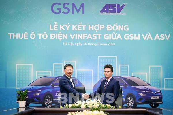 ASV Airports Taxi thuê 500 ô tô điện VinFast từ GSM làm dịch vụ taxi sân bay