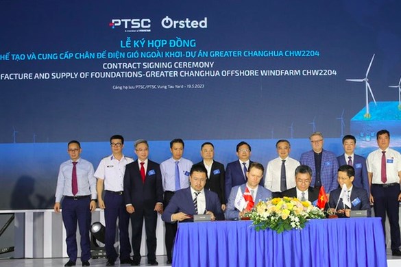 Orsted trao hợp đồng chế tạo và cung cấp 33 chân đế điện gió ngoài khơi cho PVS