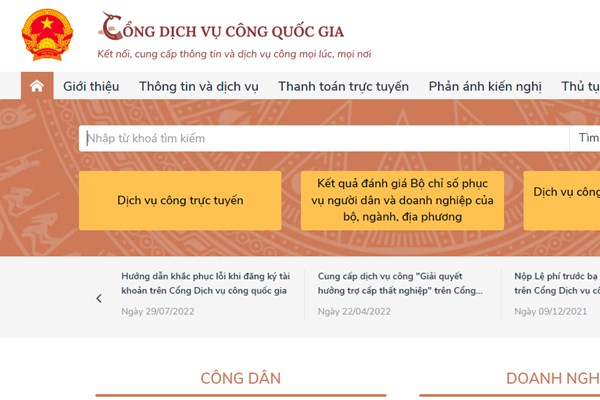 Hơn 3,8 triệu giao dịch thanh toán trực tuyến thực hiện từ Cổng Dịch vụ công quốc gia