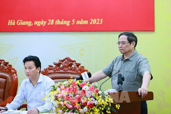 Thủ tướng: Hà Giang phải xây dựng cơ chế, chính sách, mở đường cho phát triển