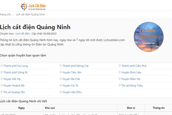 Điện lực Quảng Ninh lên tiếng về website giả thông tin lịch cắt điện ở Hạ Long