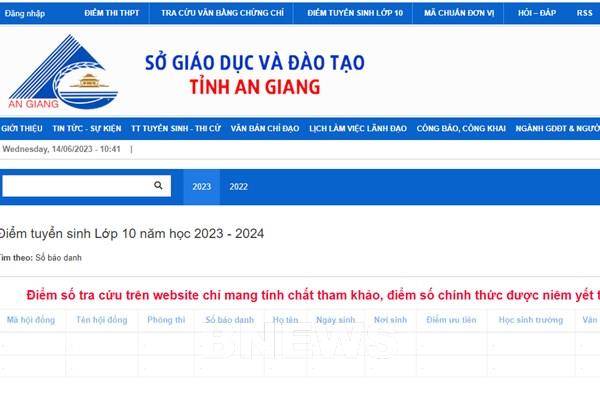 Cách tra cứu điểm thi vào lớp 10 năm 2023 của 63 tỉnh, thành phố