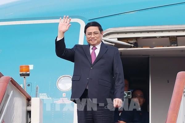 Thủ tướng Phạm Minh Chính tới Bắc Kinh bắt đầu thăm chính thức Trung Quốc và dự hội nghị thường niên Diễn đàn kinh tế thế giới