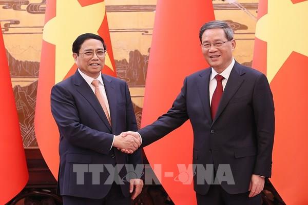 Thủ tướng Phạm Minh Chính hội đàm cùng Thủ tướng Trung Quốc Lý Cường