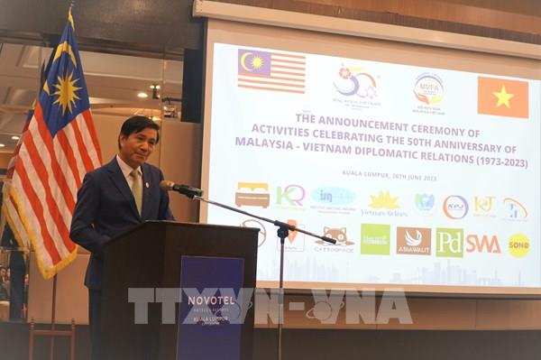 Công bố chuỗi hoạt động kỷ niệm 50 năm thiết lập quan hệ Việt Nam - Malaysia