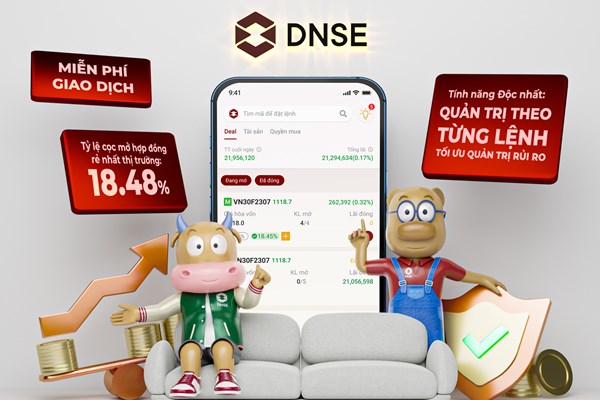 DNSE ra mắt sản phẩm chứng khoán phái sinh có tỷ lệ đòn bẩy cạnh tranh