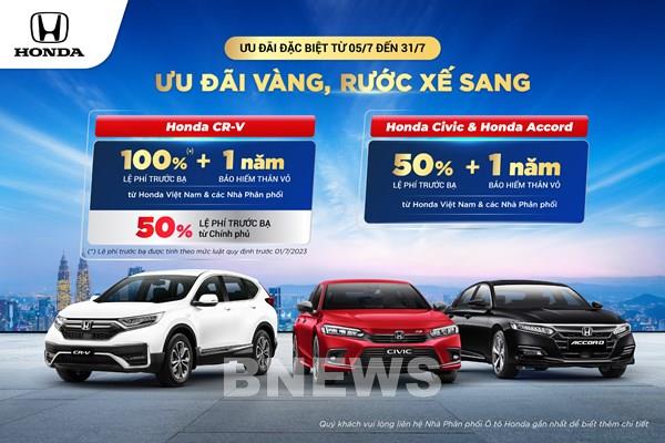  Honda Vietnam apoya la tarifa de registro y el seguro de carrocería para el modelo