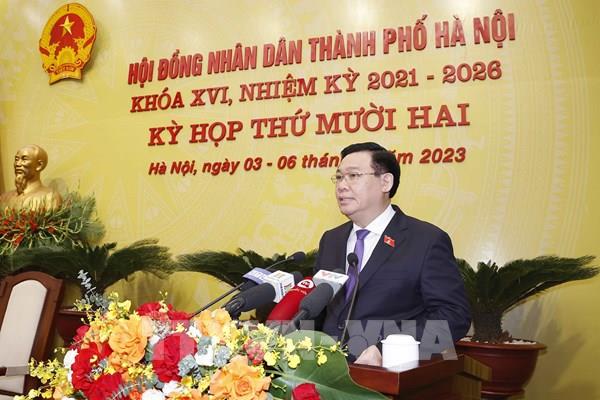 Chủ tịch Quốc hội Vương Đình Huệ: Phát triển Hà Nội đồng đều, toàn diện, bền vững