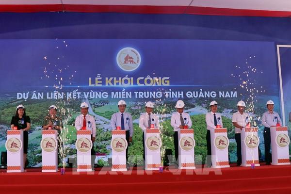 Khởi công dự án Liên kết vùng miền Trung tỉnh Quảng Nam