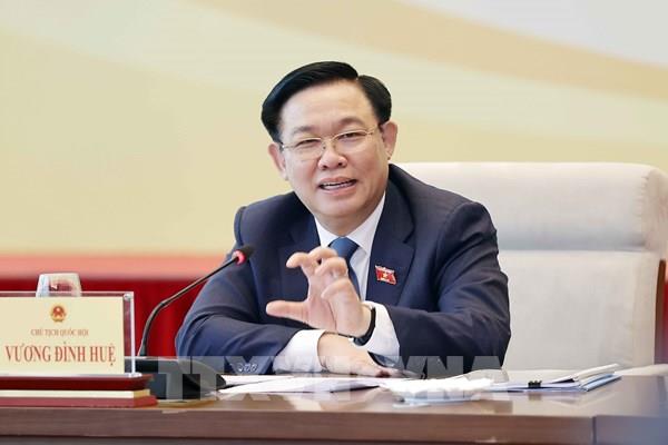 Chủ tịch Quốc hội Vương Đình Huệ chủ trì Hội nghị tham vấn về tổ chức Diễn đàn Kinh tế - Xã hội Việt Nam năm 2023