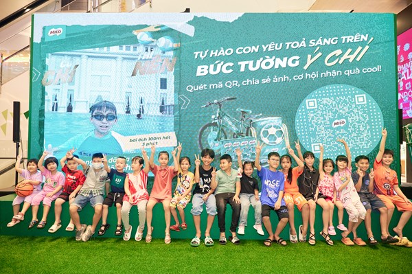 10.000 trẻ em tham gia hoạt động "Bức tường Ý chí " của Nestlé MILO