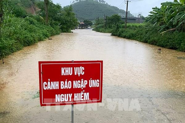 Mưa to gây ngập úng cục bộ nhiều khu vực tại Lào Cai