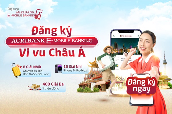 Trên 4,5 tỷ đồng khuyến mại đăng ký mới dịch vụ Agribank E-Mobile Banking