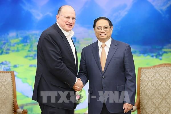 Thủ tướng Phạm Minh Chính tiếp Chủ tịch Tập đoàn HSBC Mark Tucker