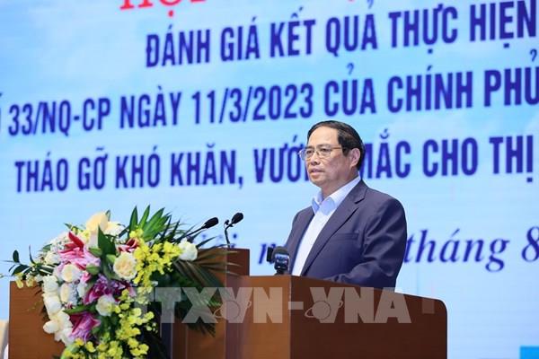 Thủ tướng chủ trì Hội nghị tháo gỡ khó khăn, vướng mắc cho thị trường bất động sản